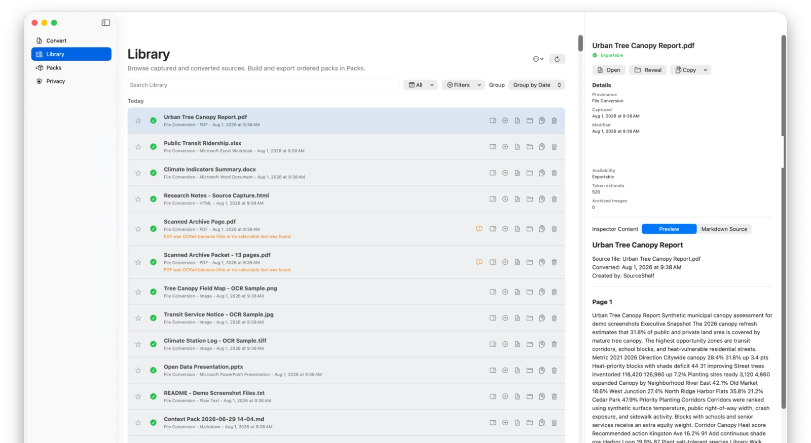 Rendered Markdown preview for a synthetic report